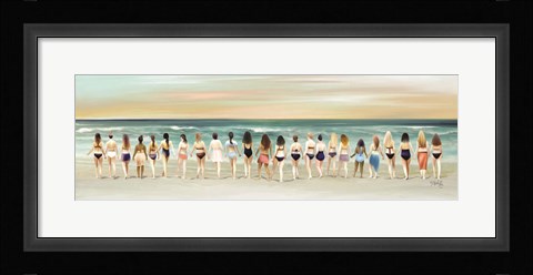 Framed Beach Babes Print