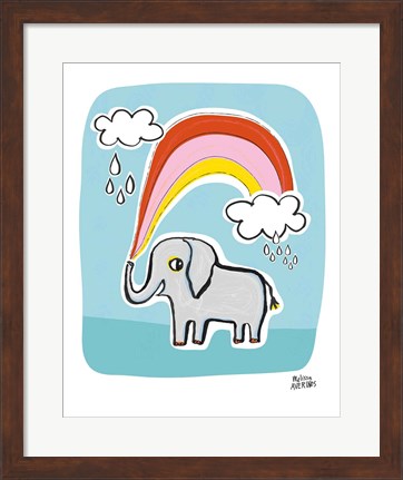 Framed Wild About You Elephant Print