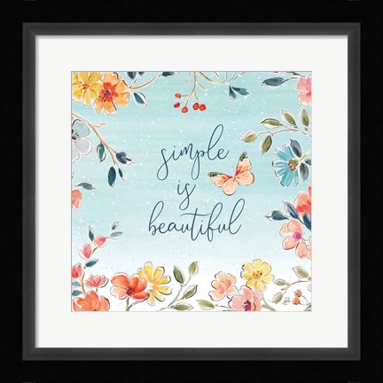 Framed Natures Bliss V Print