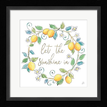 Framed Mediterranean Breeze XII Print