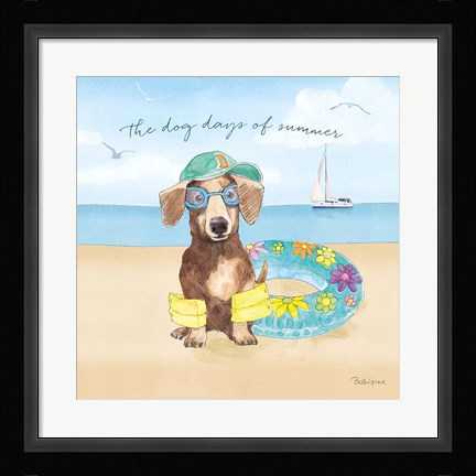 Framed Summer Paws III Print