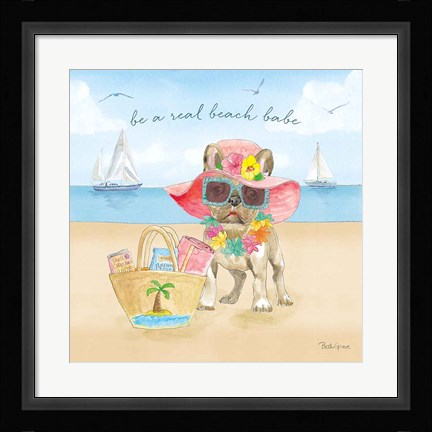 Framed Summer Paws IV Print
