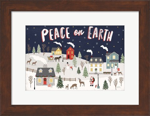 Framed Christmas Village II Print