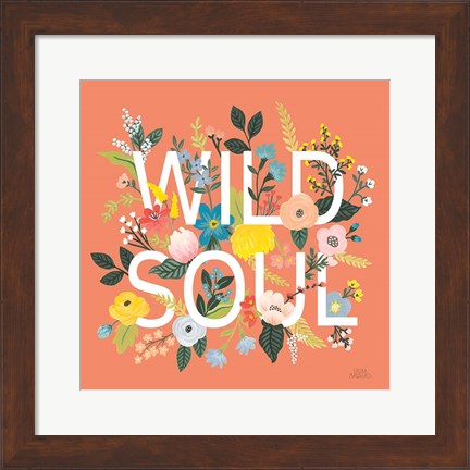 Framed Wild Garden I Print