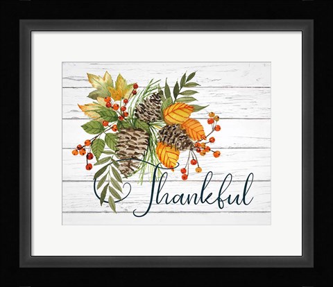 Framed Autumn Splendor I Natural Wood Print