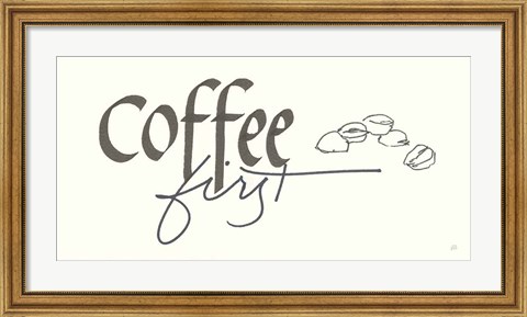 Framed Coffee Sayings III Print