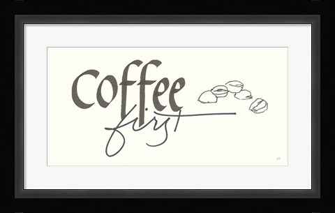 Framed Coffee Sayings III Print