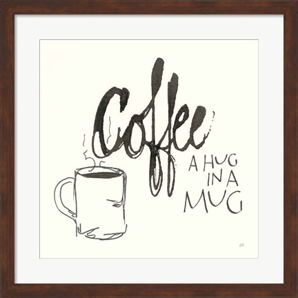 Framed Coffee Sayings V Print