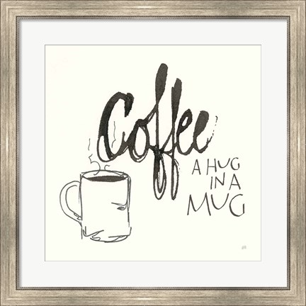 Framed Coffee Sayings V Print