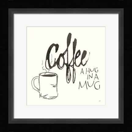 Framed Coffee Sayings V Print