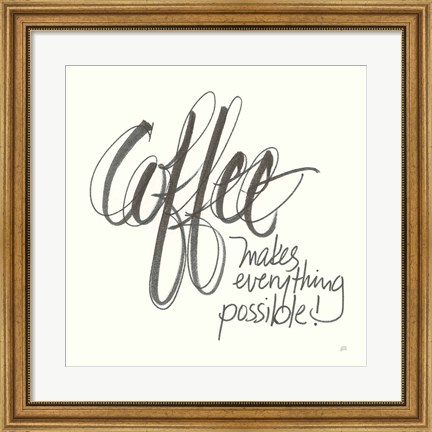 Framed Coffee Sayings IV Print