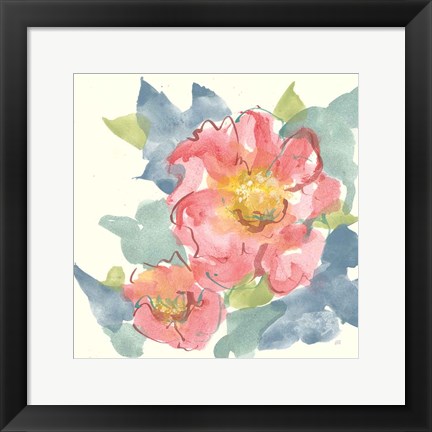 Framed Peony in the Pink II Print