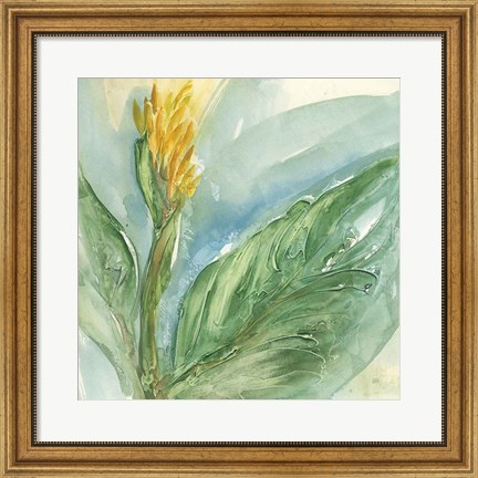 Framed Exotic Flower II Print
