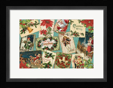 Framed Nostalgic Holiday I Print