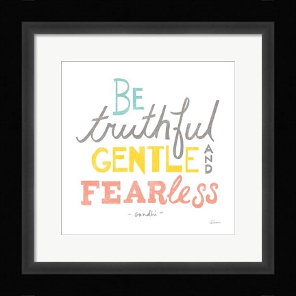 Framed Be Truthful Print