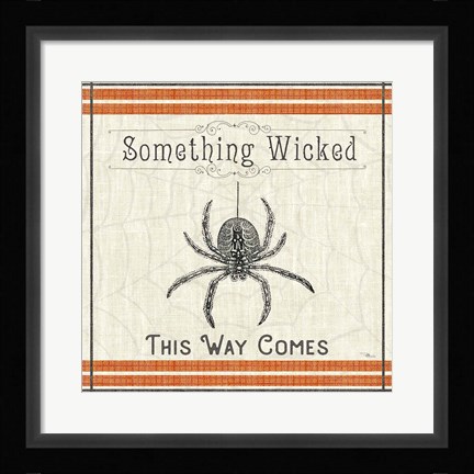 Framed Be Scary VI Print