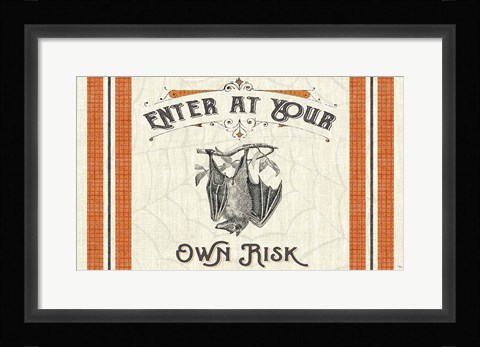 Framed Be Scary II Print