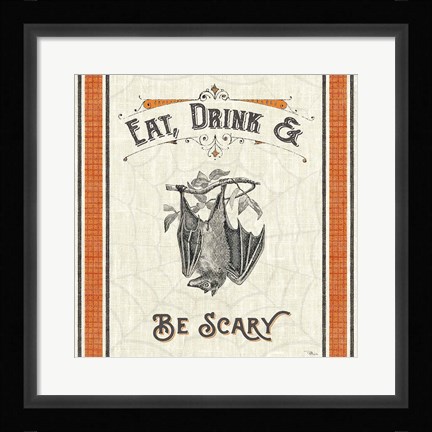 Framed Be Scary IV Print
