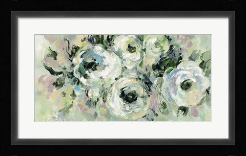 Framed Sage and Lavender Peonies Print