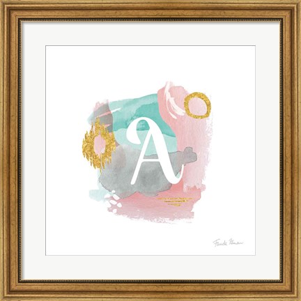 Framed Abstract Monogram A Print