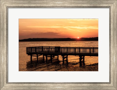 Framed Lake Sunset Print