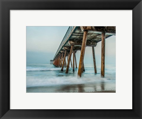 Framed Coastal Pier Print