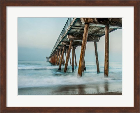 Framed Coastal Pier Print