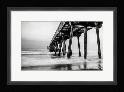 Framed Under the Pier Print