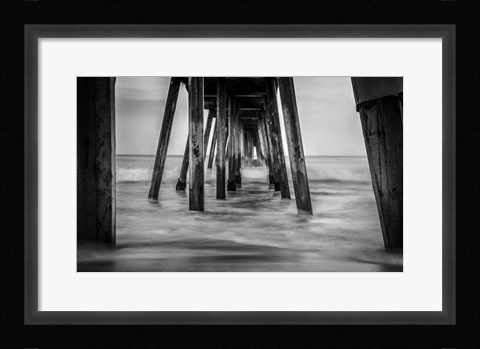 Framed Surf in Black &amp; White Print
