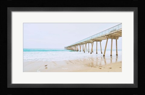 Framed Beach Pier View Print