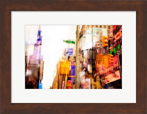 Framed City Lights Print