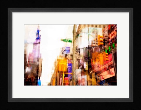 Framed City Lights Print