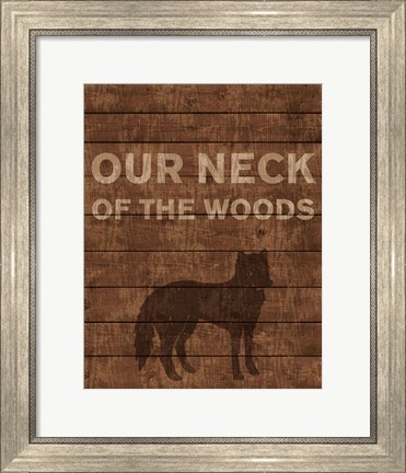 Framed Our Neck of the Woods Print