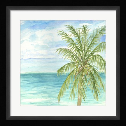 Framed Refreshing Coastal Breeze II Print