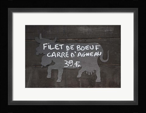 Framed Filet De Boeuf Print
