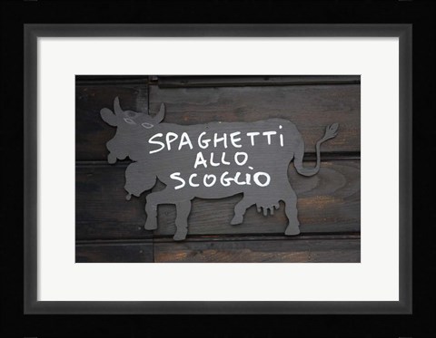 Framed Spaghetti Allo Scoglio Print
