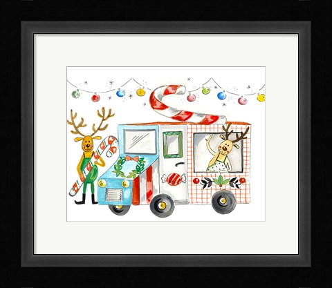 Framed Reindeer Treats Print