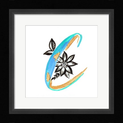 Framed Monogram C (II) Print