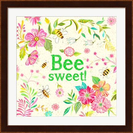 Framed Bee Sweet Print