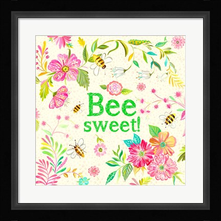 Framed Bee Sweet Print