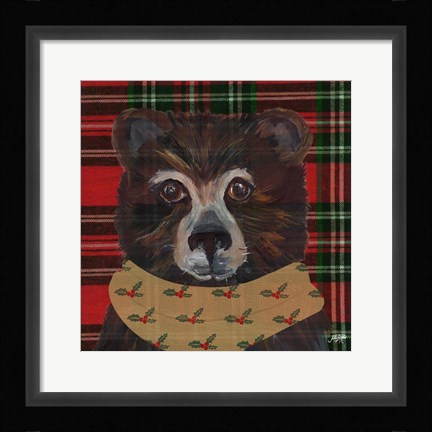 Framed Holiday Animals I Print