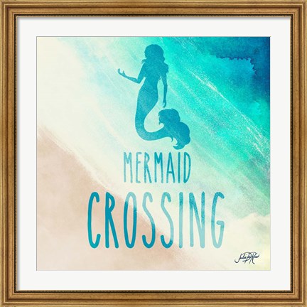 Framed Mermaid Crossing Print