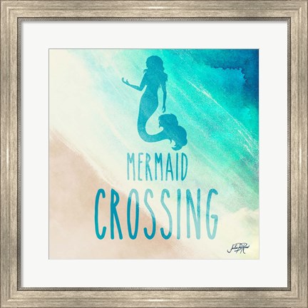 Framed Mermaid Crossing Print