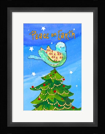 Framed Peace on Earth Birds II Print