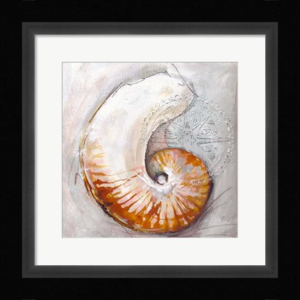 Framed Pearl Shell Medley I Print