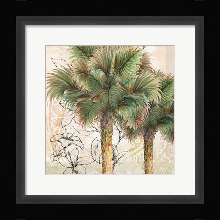 Framed Palms Away I Print