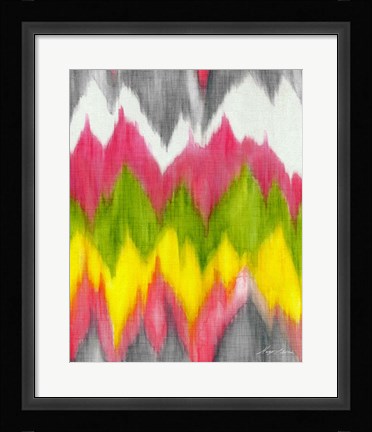 Framed Vibrant Crests II Print