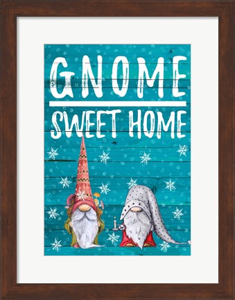 Framed Gnome Sweet Home Print