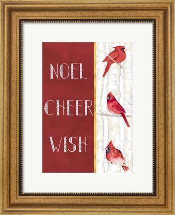 Framed Noel Cheer Wish Print
