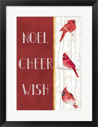 Framed Noel Cheer Wish Print